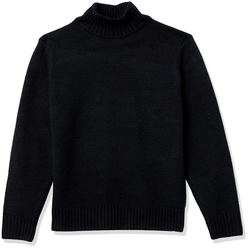 Amazon Essentials Men's Long-Sleeve Soft Touch Mockneck Sweater, -Black, XX-Large