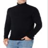 Amazon Essentials Men's Long-Sleeve Soft Touch Mockneck Sweater, -Black, XX-Large view 2
