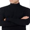Amazon Essentials Men's Long-Sleeve Soft Touch Mockneck Sweater, -Black, XX-Large view 4