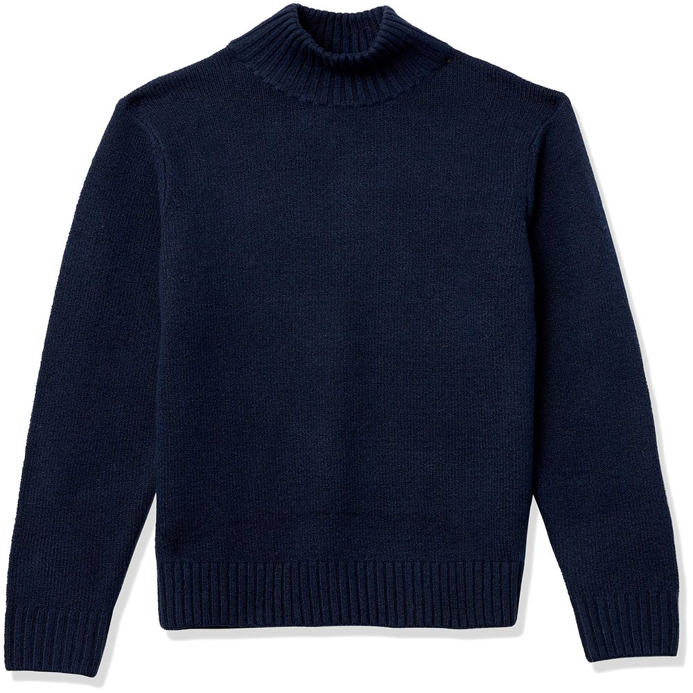 Amazon Essentials Men's Long-Sleeve Soft Touch Mockneck Sweater, -Navy, XX-Large