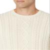 Amazon Essentials Men's Long-Sleeve 100% Cotton Fisherman Cable Crewneck Sweater, Off-White, X-Large view 4