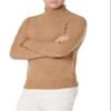 Amazon Essentials Men's Long-Sleeve Soft Touch Cotton Blend Turtleneck Sweater, Camel, X-Small view 2