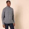 Amazon Essentials Men's Long-Sleeve Soft Touch Cotton Blend Turtleneck Sweater, Charcoal Marl, Large view 3