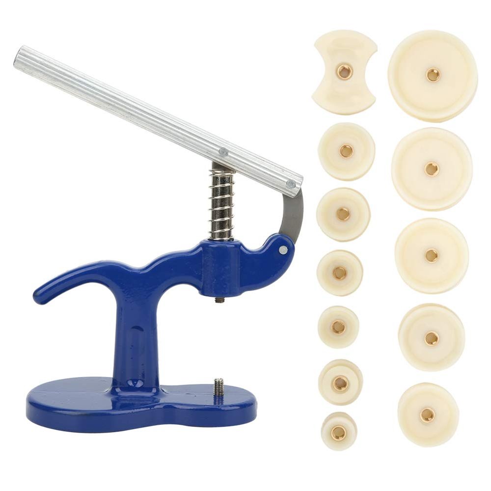 13pcs professional Watch Case Press Watch Press Tool Set Back Case Closer Watch Repair Tool Alloy Watch Press Tool With 12pcs Dies for Repair Watch, Press Glass Mirror, Back Cover