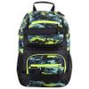Eastsport Travel Skateboard Backpack Double Strap Laptop Bag Multi-Sport Design for Men and Women, Neon Yellow Blue Static Camo Black view 2