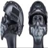 Evike Airsoft - 6mmProShop Iron Face Mesh Striker V1 Lower Half Face Pro for Use with Bump Headpros (Color: Black/Skull) view 3