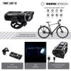MOMODESIGN Bike HL03 Front Light, 350 Lumens Double LED Ultra Bright Headlight, Narrow/Wide Zoom, Night Vision Safety, USB Rechargeable, Universal Fit view 2
