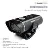 MOMODESIGN Bike HL03 Front Light, 350 Lumens Double LED Ultra Bright Headlight, Narrow/Wide Zoom, Night Vision Safety, USB Rechargeable, Universal Fit view 3