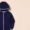 Amazon Essentials Toddler Girls' Polar Fleece Full-Zip Hooded Lightweight Jacket, Navy, 4T view 2