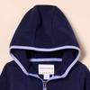 Amazon Essentials Toddler Girls' Polar Fleece Full-Zip Hooded Lightweight Jacket, Navy, 4T view 4