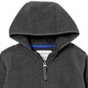 Amazon Essentials Toddler Boys' Polar Fleece Full-Zip Hooded Jacket, Charcoal, 2T view 2