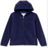 Amazon Essentials Toddler Boys' Polar Fleece Full-Zip Hooded Jacket, Navy, 2T view 1