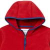 Amazon Essentials Boys' Polar Fleece Full-Zip Hooded Jacket, Red, Medium view 2