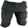 Sports Unlimited Elite Flex Integrated Adult Football Pants, Men's Football Pants with Pads, Black view 1