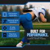 Sports Unlimited Elite Flex Integrated Adult Football Pants, Men's Football Pants with Pads, Black view 4