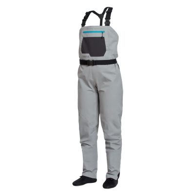 Orvis Clearwater Chest Waders for Women - Waterproof Fly Fishing Waders with Neoprene Booties, External Storage Pocket, Stone - L/Regular
