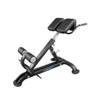 Lumbar X - 45 Degree Back Extension Bench, Adjustable Height, Trains Lower Back, Glutes, and Hamstrings, Core Equipment (Black) view 1