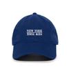 New York Baseball Cap Embroidered Cotton Adjustable Dad Hat Royal Blue view 1