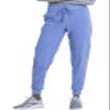 EDS Essentials Jogger Scrubs for Women, Drawstring Scrub Pants DK065, L, Ciel view 1