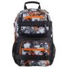 Eastsport Travel Skateboard Backpack Double Strap Laptop Bag Multi-Sport Design for Men and Women, Orange White Black view 2