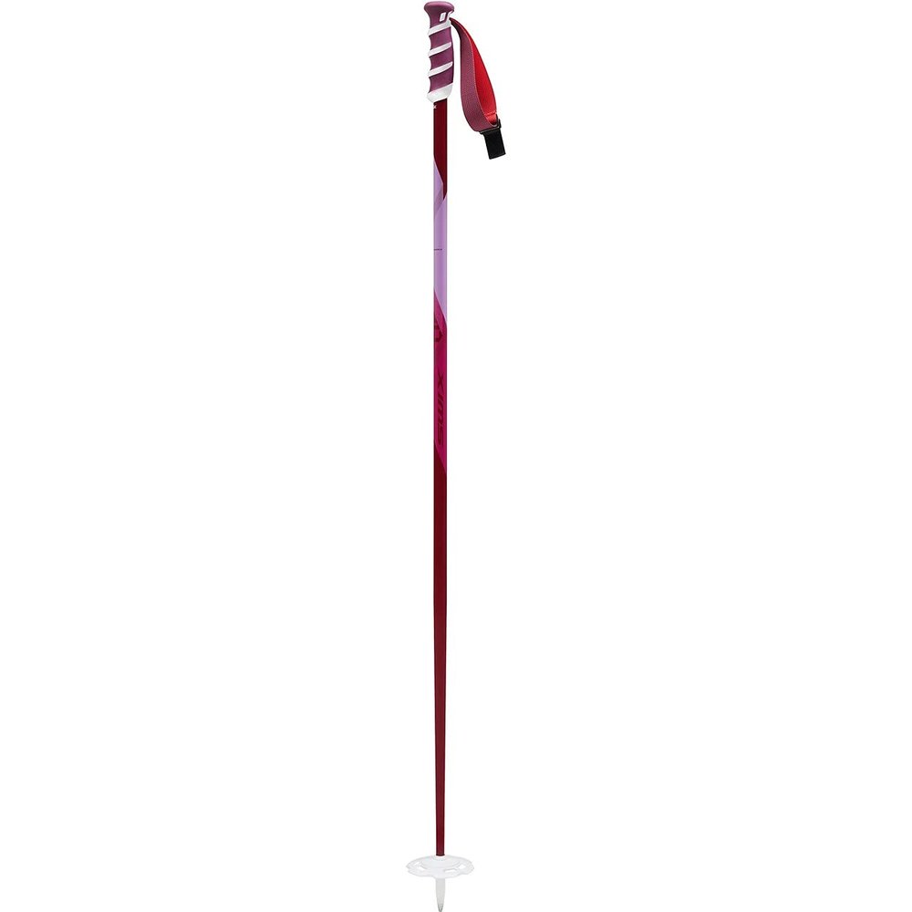Swix Techlite Pro Ws Aluminum Alpine Ski Pole in Red, 115 cm