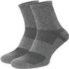 281Z Military Cotton Micro Crew Boot Socks - Cushioned Sole - Moisture Wicking - Odor Resistant - Hiking Trekking Outdoor (Dark Grey Medium 2 Pairs) view 1