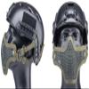 Evike Airsoft - 6mmProShop Iron Face Mesh Striker V1 Lower Half Face Pro for Use with Bump Headpros (Color: OD Green) view 3