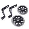 1 Set Kids Bike Training Wheels Flashing Mute Bike Wheel with Bracket Stand Holder Kid Bicycle Accessories Glow Accessories s Child Stroller Stable Wheel view 2
