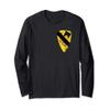 1st Calvary (CAV) Division Patch Distressed worn look enlg Long Sleeve T-Shirt view 1