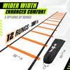 Yes4All Agility Ladder  Adjustable Speed & Agility Training Equipment for All Ages, Durable Speed Ladder, Multiple Combo Sets Available, Orange, 12 Agility Cones, 4 Steel Stakes view 2