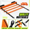 Yes4All Agility Ladder  Adjustable Speed & Agility Training Equipment for All Ages, Durable Speed Ladder, Multiple Combo Sets Available, Orange, 12 Agility Cones, 4 Steel Stakes view 3