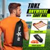 Yes4All Agility Ladder  Adjustable Speed & Agility Training Equipment for All Ages, Durable Speed Ladder, Multiple Combo Sets Available, Orange, 12 Agility Cones, 4 Steel Stakes view 4