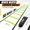 Yes4All Agility Ladder  Adjustable Speed & Agility Training Equipment for All Ages, Durable Speed Ladder, Multiple Combo Sets Available, Lime, 12 Agility Cones, 4 Steel Stakes view 2