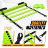 Yes4All Agility Ladder  Adjustable Speed & Agility Training Equipment for All Ages, Durable Speed Ladder, Multiple Combo Sets Available, Lime, 12 Agility Cones, 4 Steel Stakes view 3