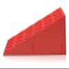 Squat Wedge (Pair) - Optimize Squatting Form and Improve Strength & Size - Squat Ramp for Better Squats Mechanics for Barbell, Dumbbell and Bodyweight (Red) view 3