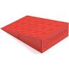 Squat Wedge (Pair) - Optimize Squatting Form and Improve Strength & Size - Squat Ramp for Better Squats Mechanics for Barbell, Dumbbell and Bodyweight (Red) view 4