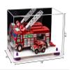 Better Display Cases Versatile Acrylic Display Case - Medium Rectangle Box with Mirror, Purple Risers and White Base 14" x 8" x 8.5" (A011-PR) view 2