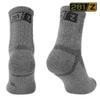 281Z Military Cotton Micro Crew Boot Socks - Cushioned Sole - Moisture Wicking - Odor Resistant - Hiking Trekking Outdoor (Dark Grey X-Small 4 Pairs) view 4