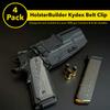 HolsterBuilder Holster Tuckable Belt Clip - IWB Belt Clip Attachment for Holsters, Mag Pouches, Knife Sheaths, Concealment & More - Durable Concealment Clip - Made in USA view 2