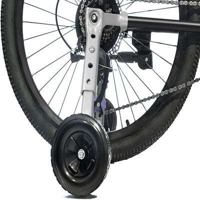 MOSHAY Roll Over Image to Zoom in Bicycle Training Wheels Fits 16 18 20 22 24 inch Variable Bike (black1)