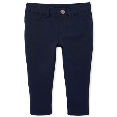 The Children's Place Girl's Ponte Knit Pull On Jeggings, Tidal, 12 slim