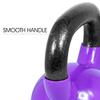 Yes4All Kettlebell, Vinyl Coated Cast Iron Kettlebell Sets 15 & 20lbs for Weights Exercises, Full Body Workout, Push Up, Grip Strength & Strength Training - Multicolor view 2