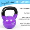 Yes4All Kettlebell, Vinyl Coated Cast Iron Kettlebell Sets 15 & 20lbs for Weights Exercises, Full Body Workout, Push Up, Grip Strength & Strength Training - Multicolor view 3