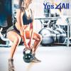 Yes4All Kettlebell, Vinyl Coated Cast Iron Kettlebell Sets 15 & 20lbs for Weights Exercises, Full Body Workout, Push Up, Grip Strength & Strength Training - Multicolor view 4
