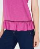 Maison Jules Womens Ruffled Lace Inset Tank Top Purple M view 3