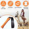 Handmade Leather Horse Whip | 19" Riding Crop with Wooden Handle | English Equestrian Training Bat view 3
