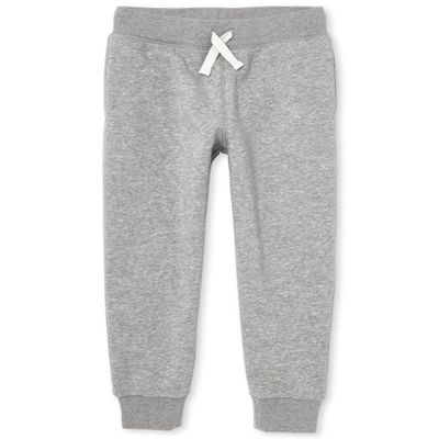 The Children's Place Boys Active Fleece Jogger Pants, Smoke Single, Medium US