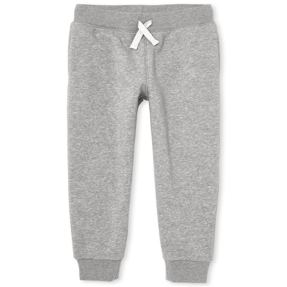 The Children's Place Boys Active Fleece Jogger Pants, Smoke Single, Medium US
