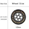 PASENDI Professional Speed Skates Shoes 3 Wheels for Man 3X125MM Big Wheels Carbon Fibre Speed Inline Skating Shoes Black Inline Skate Shoes (Black, US12(EU45)) view 3