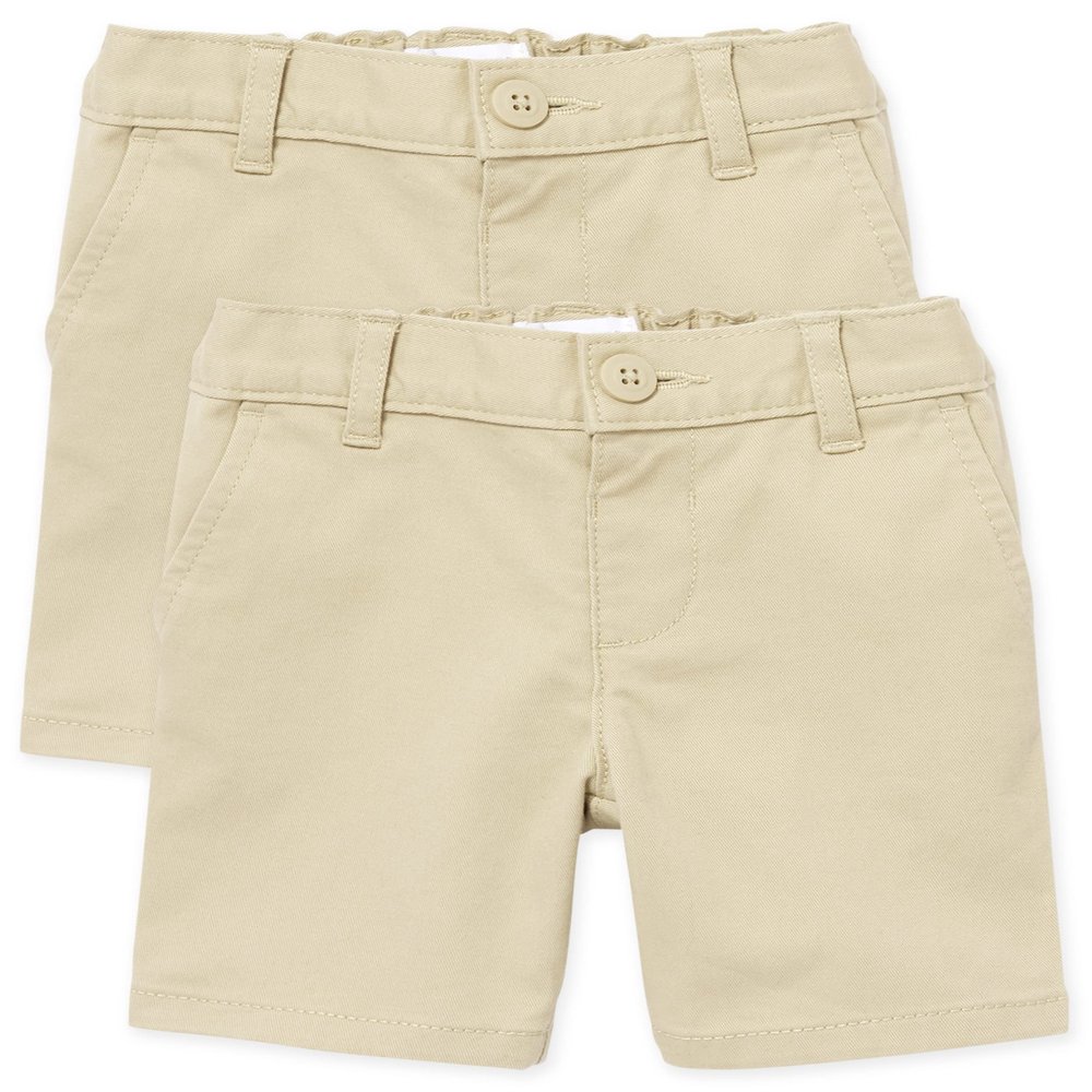 The Children's Place Baby Girls and Toddler Girls Chino Shorts, Sandy, 5T